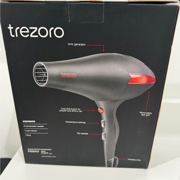 Trezoro Ionic Hair Dryer in Black - Picture 2 of 3